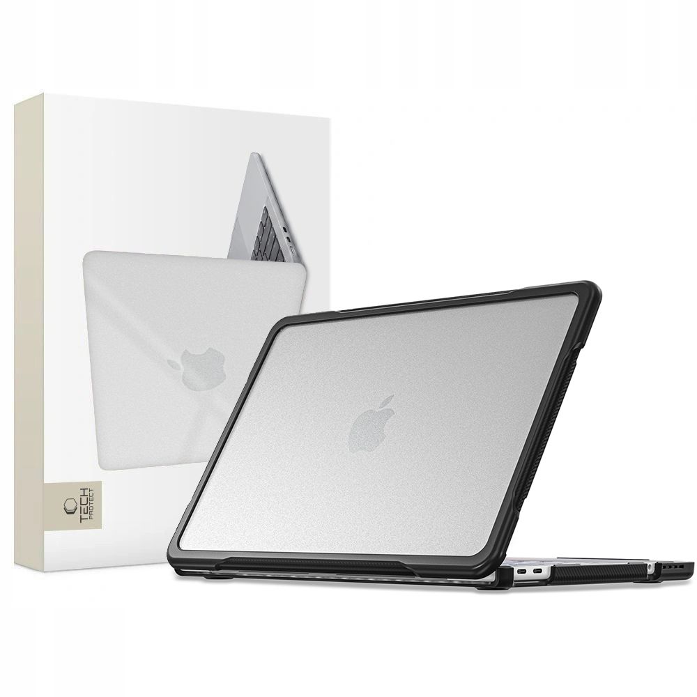 Dėklas Tech-Protect Velar MacBook Neo 13 (2026), juodas / matinis skaidrus