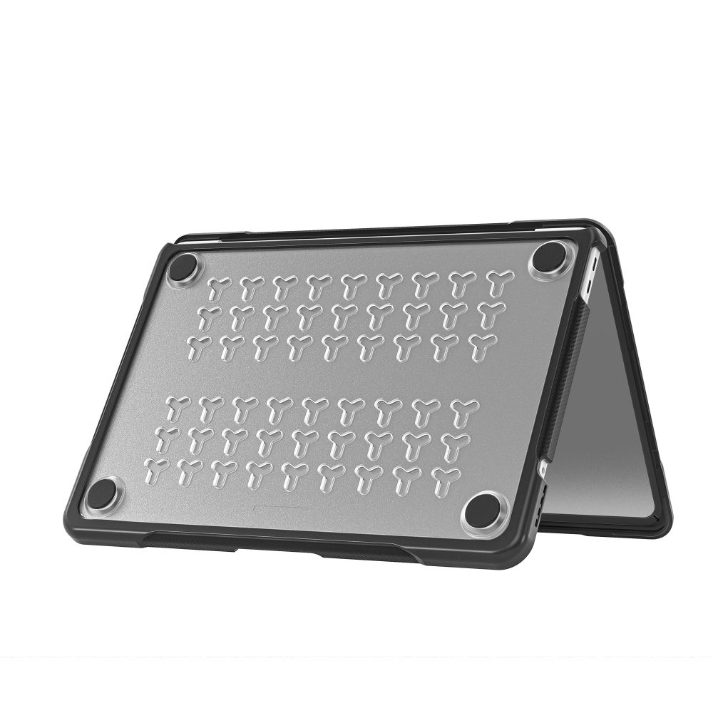 Dėklas Tech-Protect Velar MacBook Neo 13 (2026), juodas / matinis skaidrus
