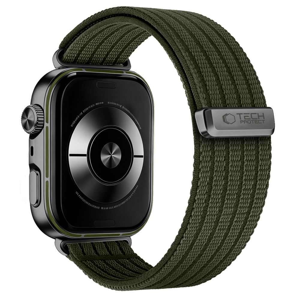 Dirželis Tech-Protect Nylon Sport Huawei Watch Fit 3 / 4 / 4 Pro / 5 / 5 Pro, žalias