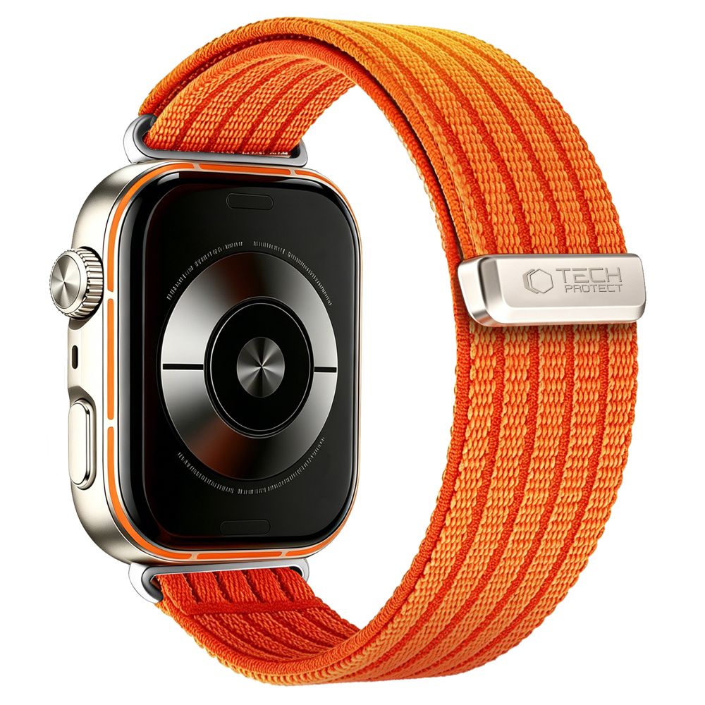Dirželis Tech-Protect Nylon Sport Huawei Watch Fit 3 / 4 / 4 Pro / 5 / 5 Pro, oranžinis