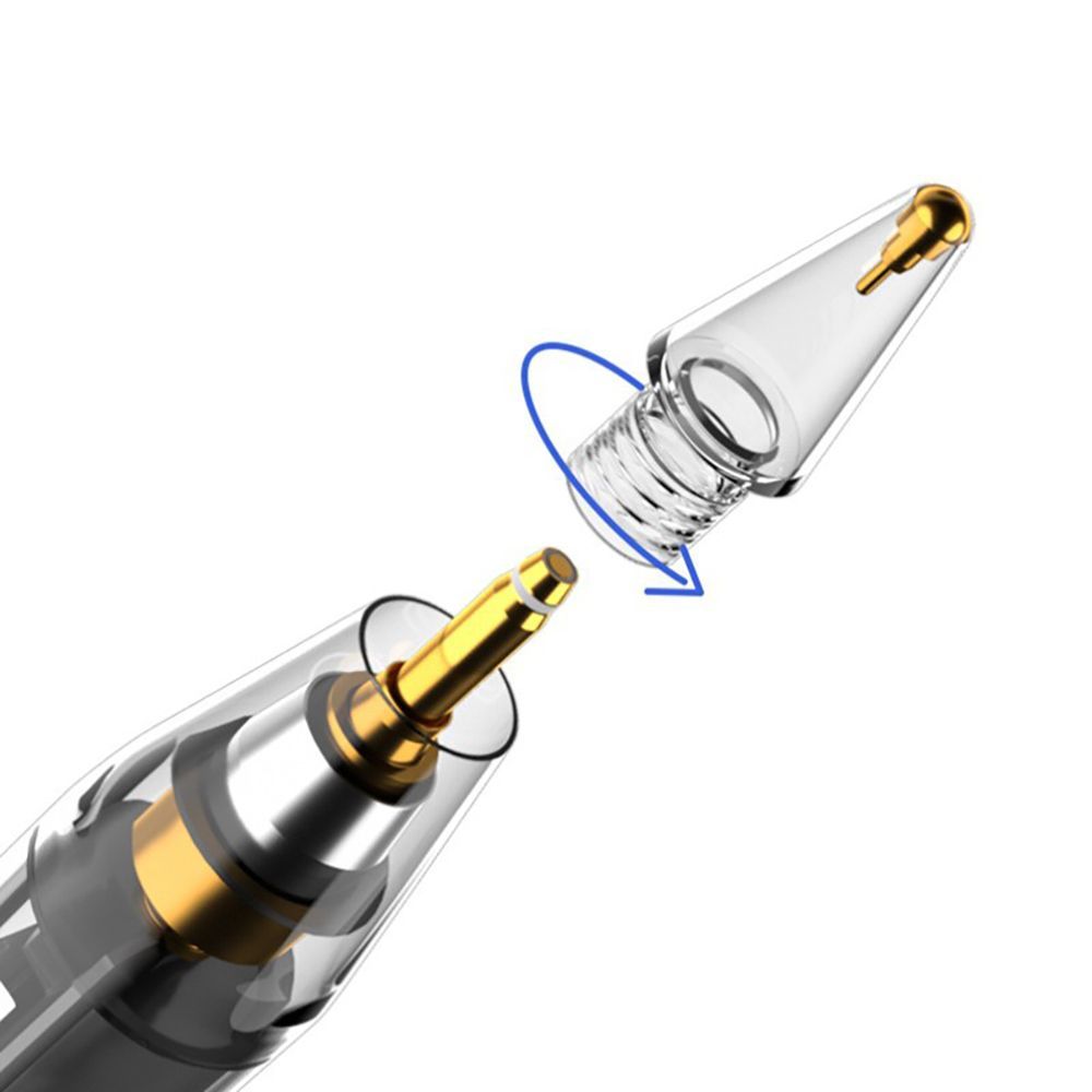 Jutiklinio rašiklio antgaliai Tech-Protect Stylus Tips Apple Pencil, 4 vnt., skaidrūs