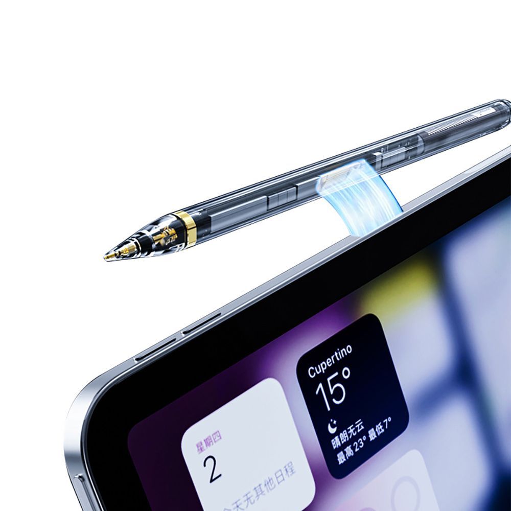 Jutiklinio rašiklio antgaliai Tech-Protect Stylus Tips Apple Pencil, 4 vnt., skaidrūs