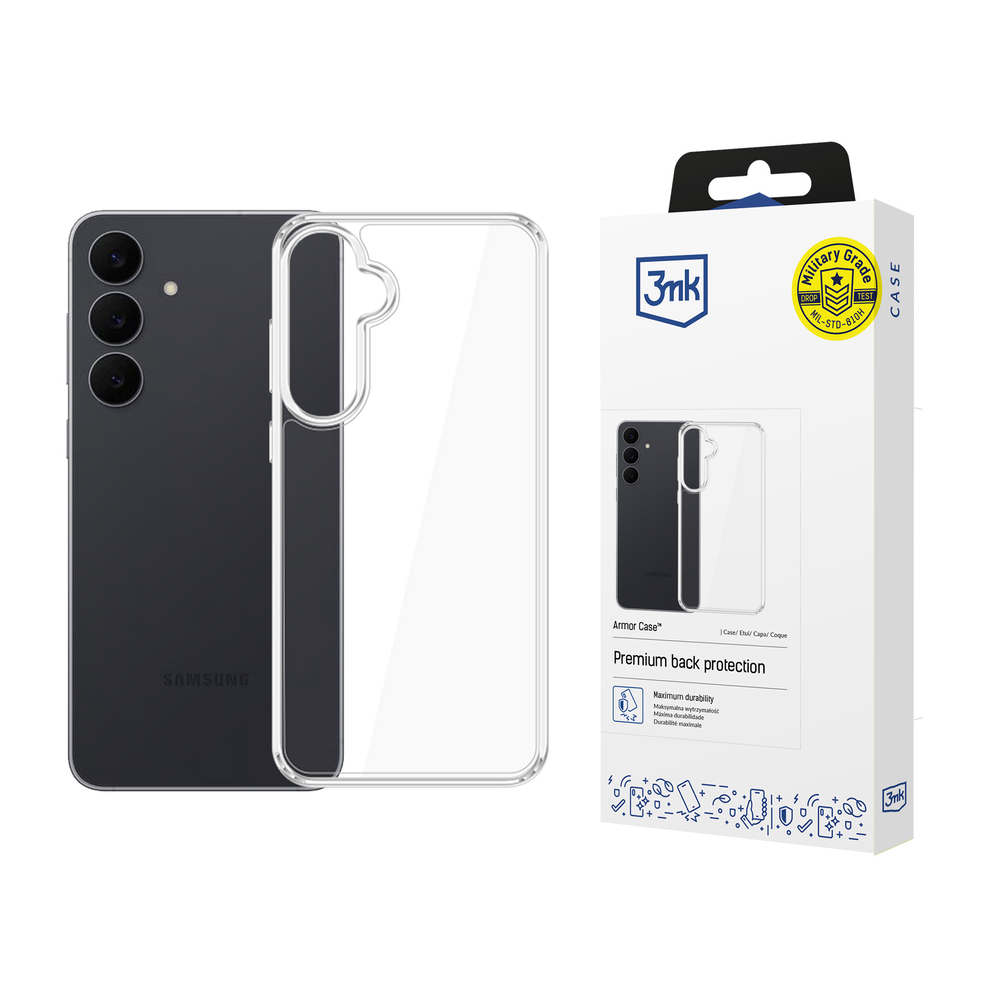 3mk Armor Case dėl Samsung Galaxy S26 FE - permatamas