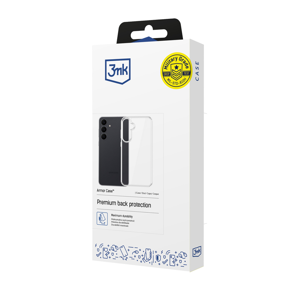 3mk Armor Case dėl Samsung Galaxy S26 FE - permatamas