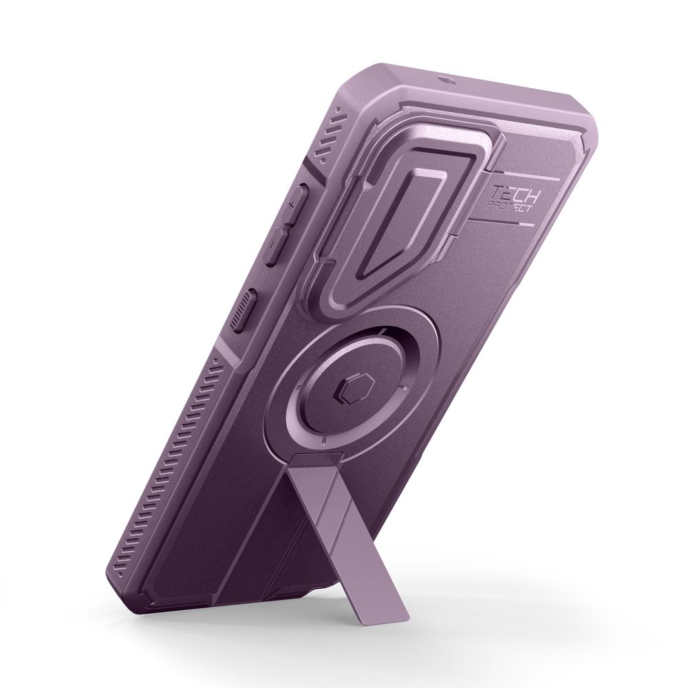 Dėklas Tech-Protect Kevlar MagSafe Galaxy S26 Ultra, violetinis