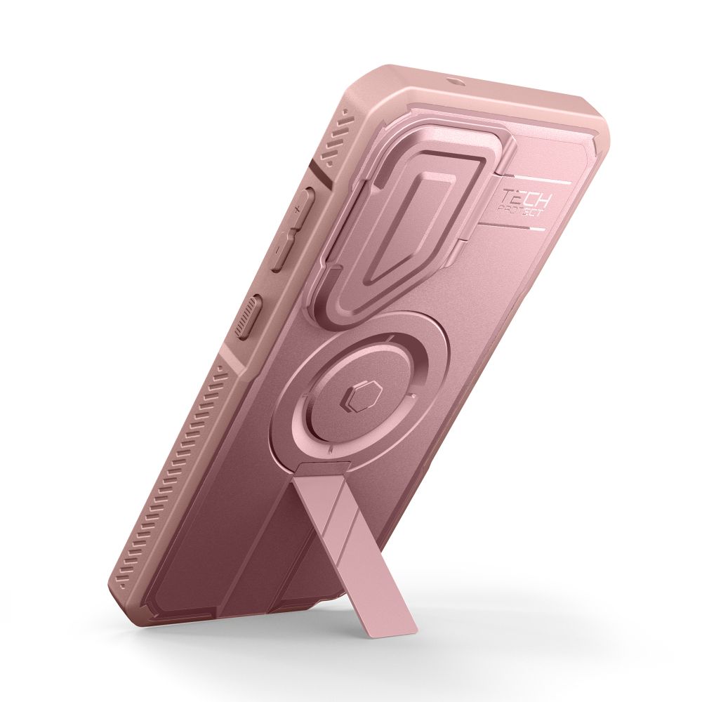 Dėklas Tech-Protect Kevlar MagSafe Galaxy S26 Ultra, rožinis
