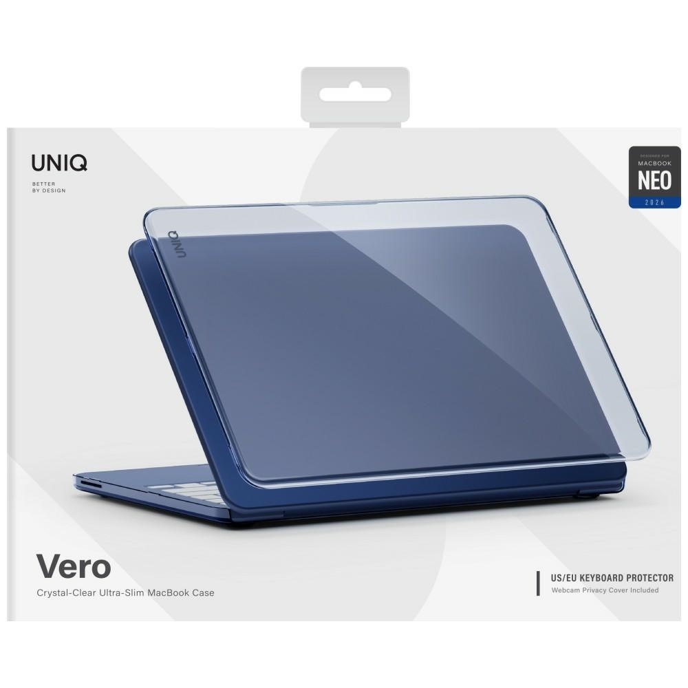 Uniq Vero dėklas MacBook Neo - Pusiau skaidri tamsiai mėlyna
