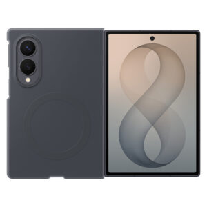 Samsung Silicone Magnet Case Samsung Galaxy Z Fold 8 (MagSafe suderinama) + 2 anti-atspindžio filmai - juoda