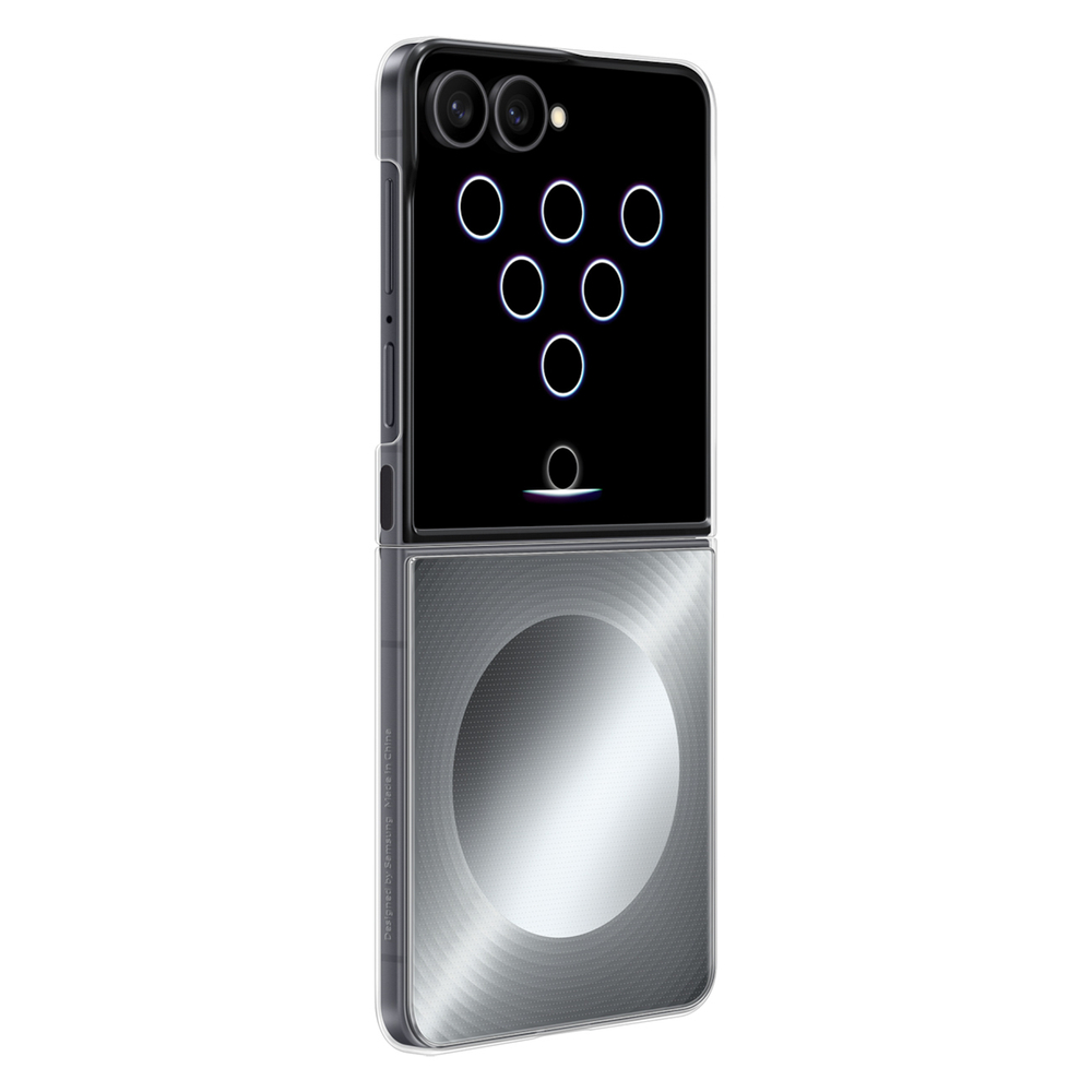Samsung Flipsuit dėklas Samsung Galaxy Z Flip 8 su interaktyvia LED kortele - pilka