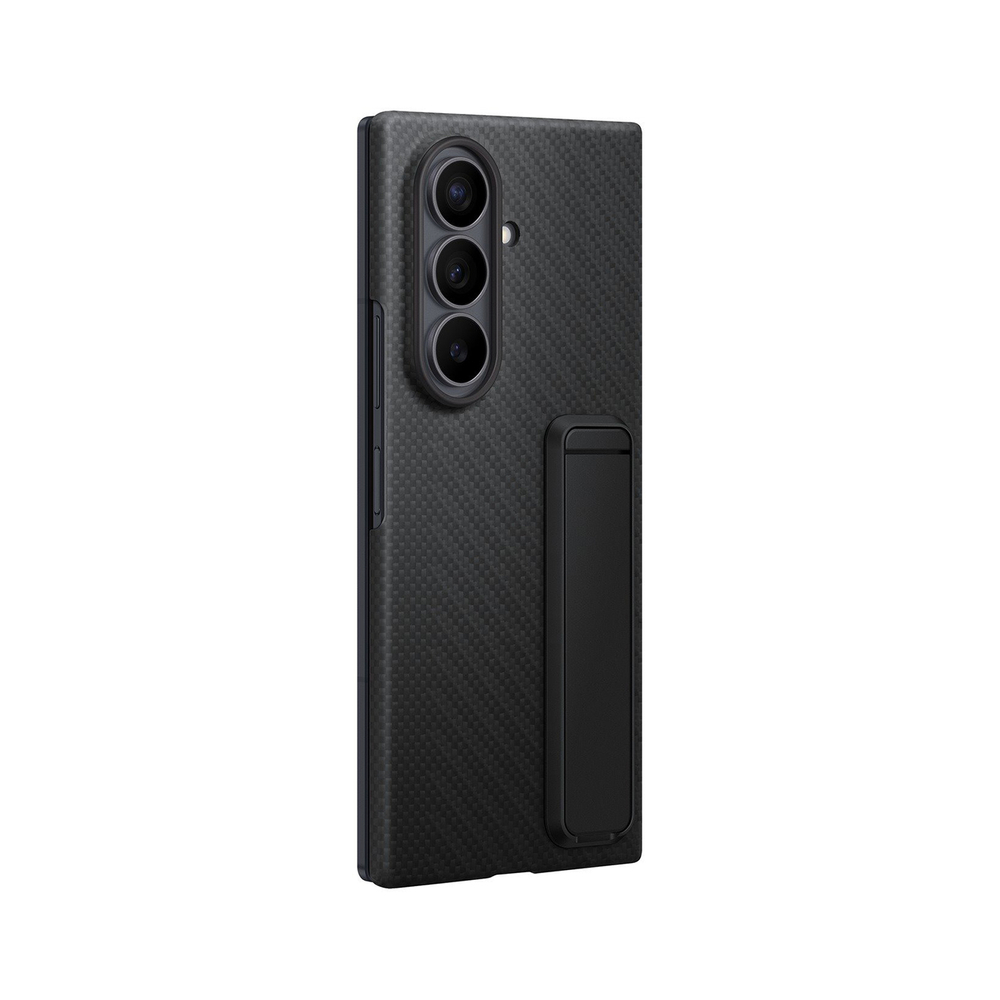 Samsung Carbon Standing Case EF-XF971SBE Samsung Galaxy Z Fold 8 Ultra su stovu + 2 antireflekcsinės plėvelės - juoda