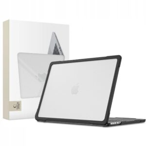 Dėklas Tech-Protect Velar MacBook Air 15 M2-M5 2023-2026, juodas/matinis skaidrus