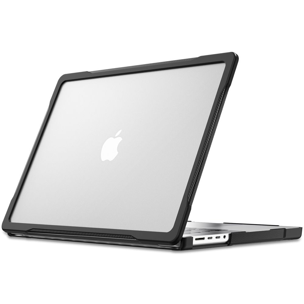 Dėklas Tech-Protect Velar MacBook Pro 16 M1-M5 / M5 Pro / M5 Pro Max 2021-2026, juodas / matinis skaidrus