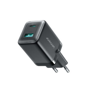 Joyroom JR-TG8 GaN 45W USB-C + USB-A sienininis įkroviklis - Juodas