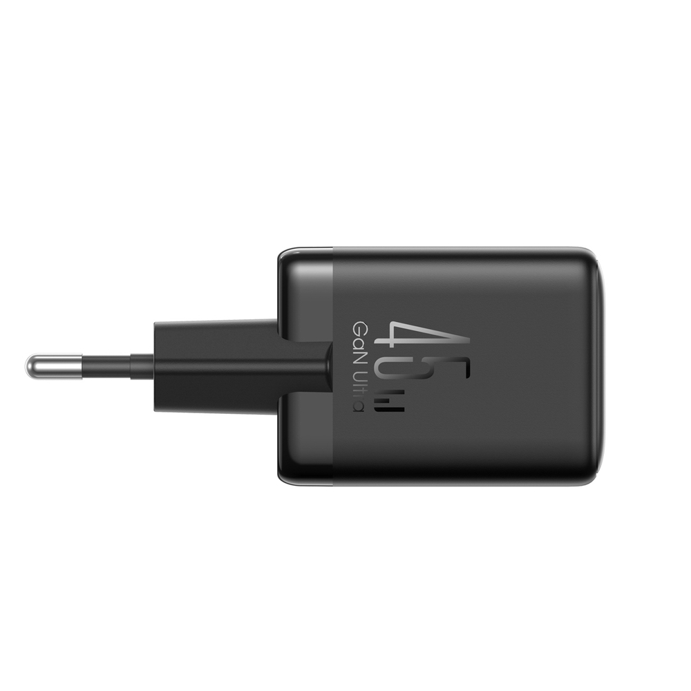 Joyroom JR-TG8 GaN 45W USB-C + USB-A sienininis įkroviklis - Juodas