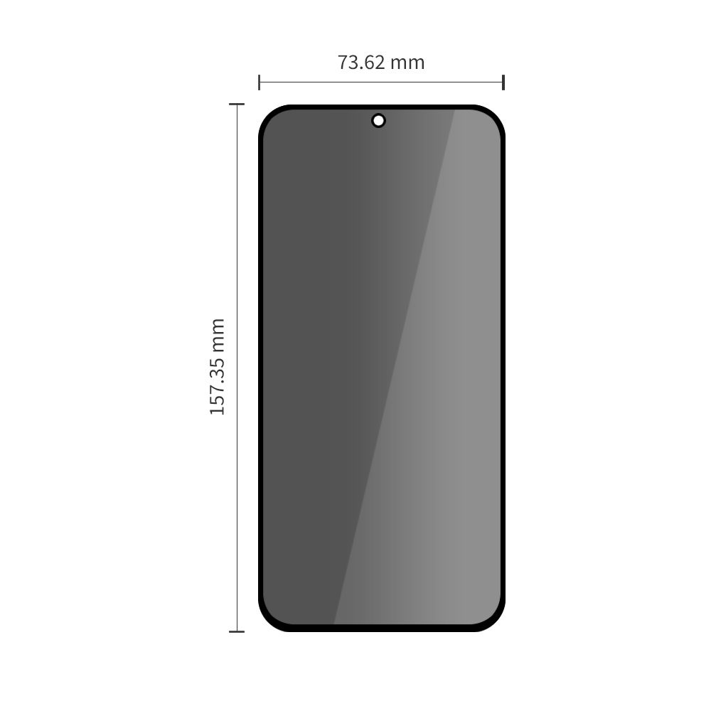 Apsauginis stiklas Tech-Protect Glass SPY+, Galaxy A27 5G, privatumo, 2 vnt.