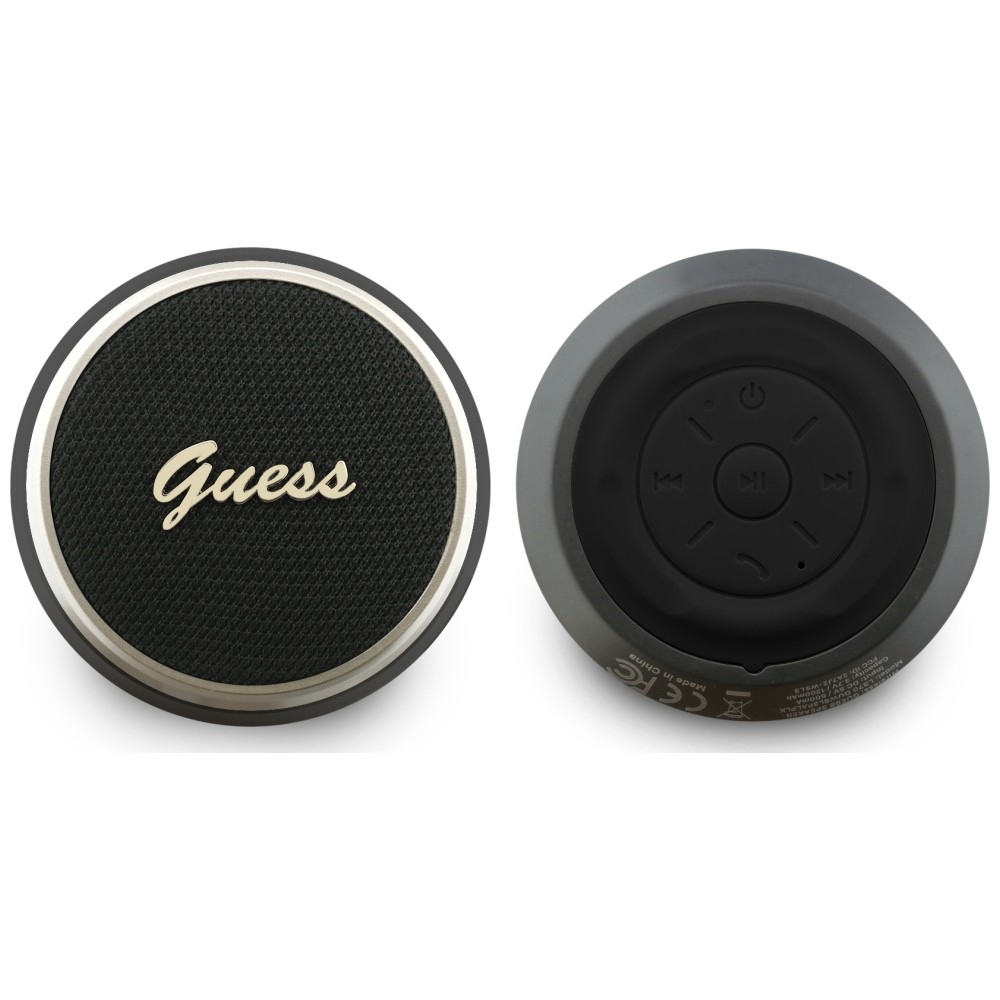 Bluetooth garsiakalbis Guess 5W Script Metal Logo - juodas