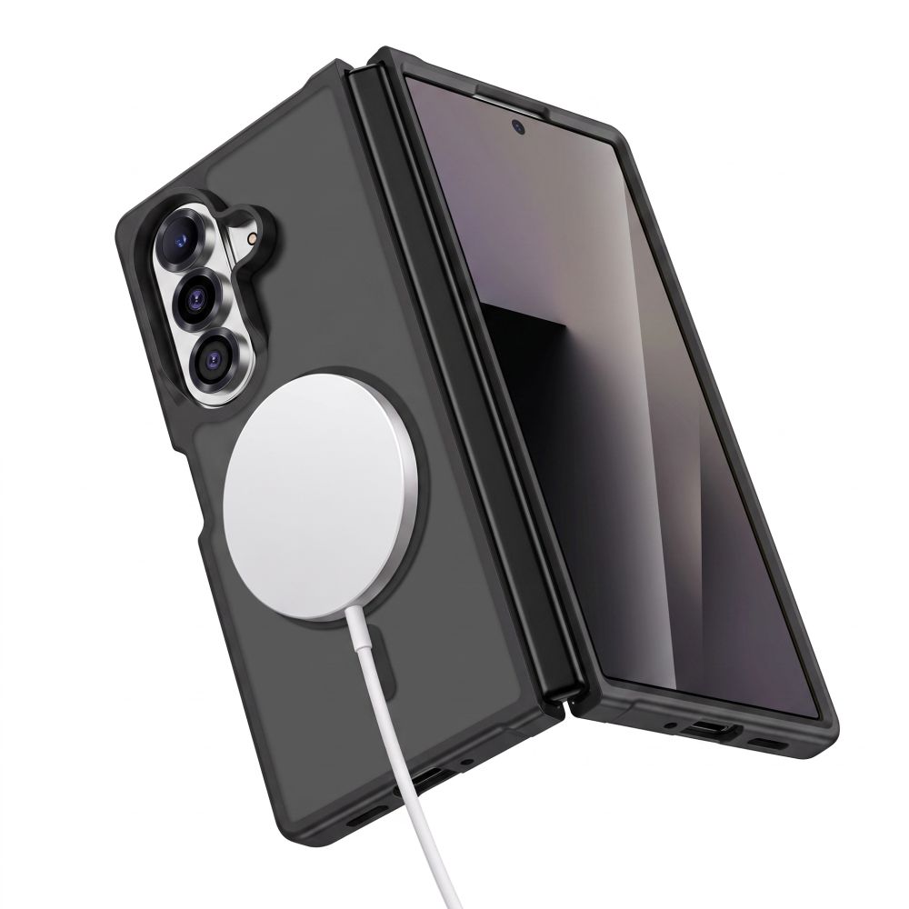 Dėklas Tech-Protect Magmat MagSafe Galaxy Z Fold 7 / 8 / Ultra, matinis juodas