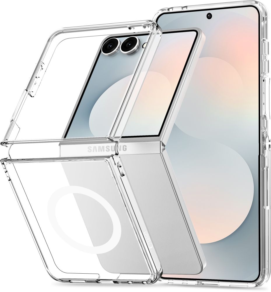 Dėklas Tech-Protect FlexAir Hybrid MagSafe Galaxy Z Flip 8, skaidrus