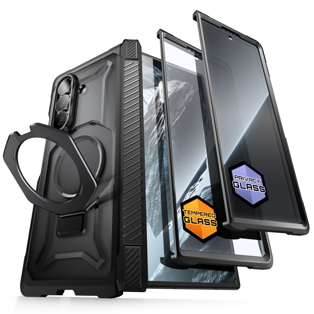 Supcase UB Grip Mag MagSafe 2-Set dėklas Samsung Galaxy Z Fold 8 - juodas