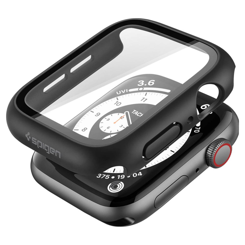 Spigen Thin Fit 360 dėklas Apple Watch 44 mm - juodas