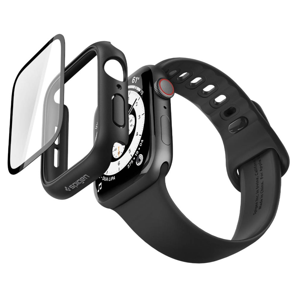 Spigen Thin Fit 360 dėklas Apple Watch 44 mm - juodas