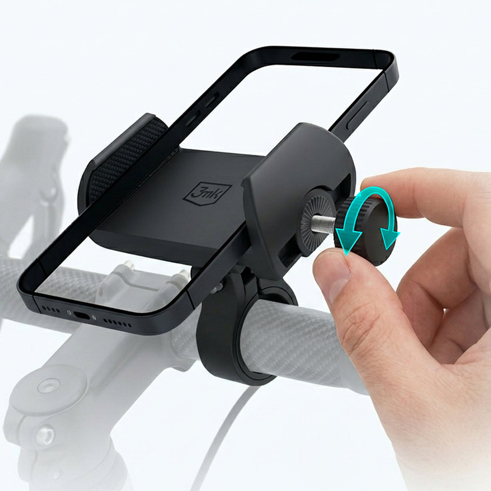 3mk BikeGrip dviračio telefono laikiklis - juodas