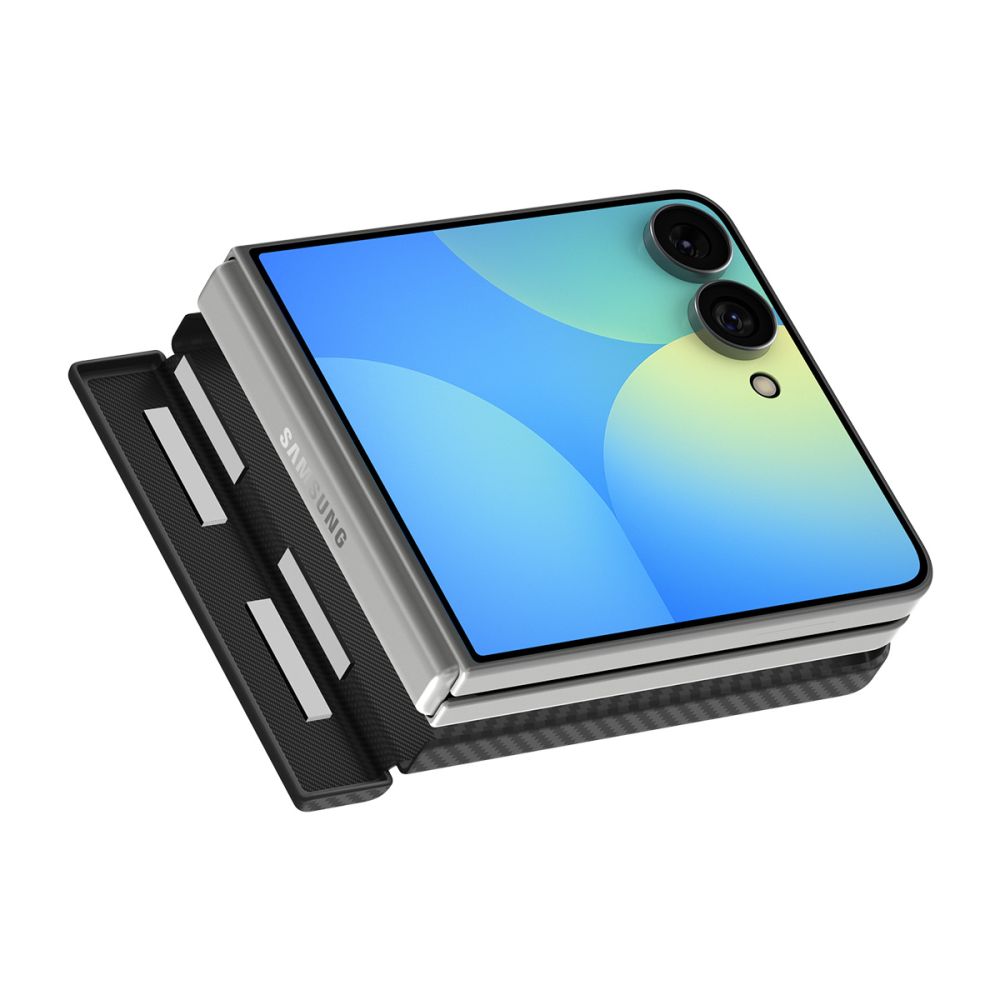 Dėklas Spigen AirSkin Aramid Galaxy Z Flip 8, juodas