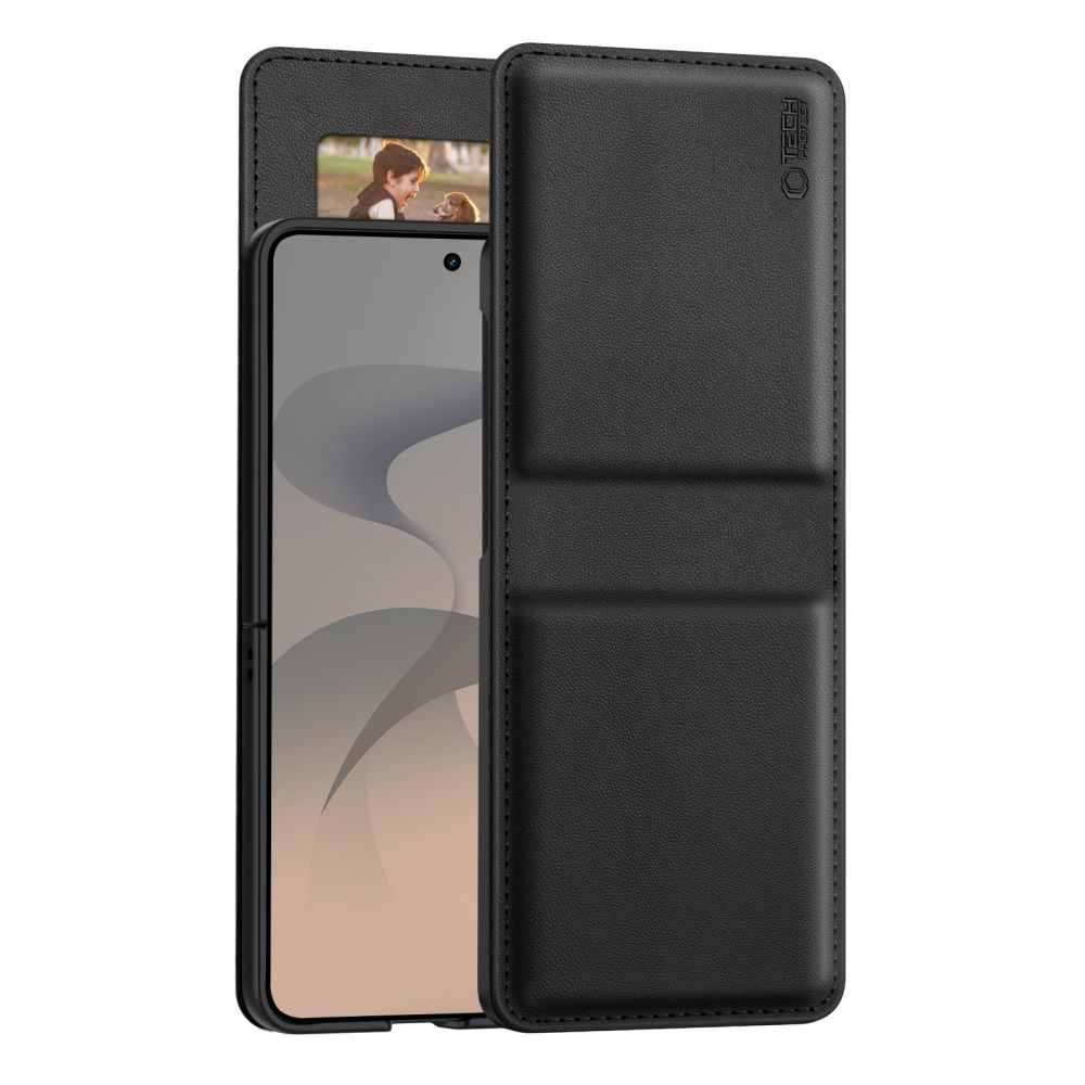 Dėklas Tech-Protect Wallet Samsung Galaxy Z Flip 8, juodas
