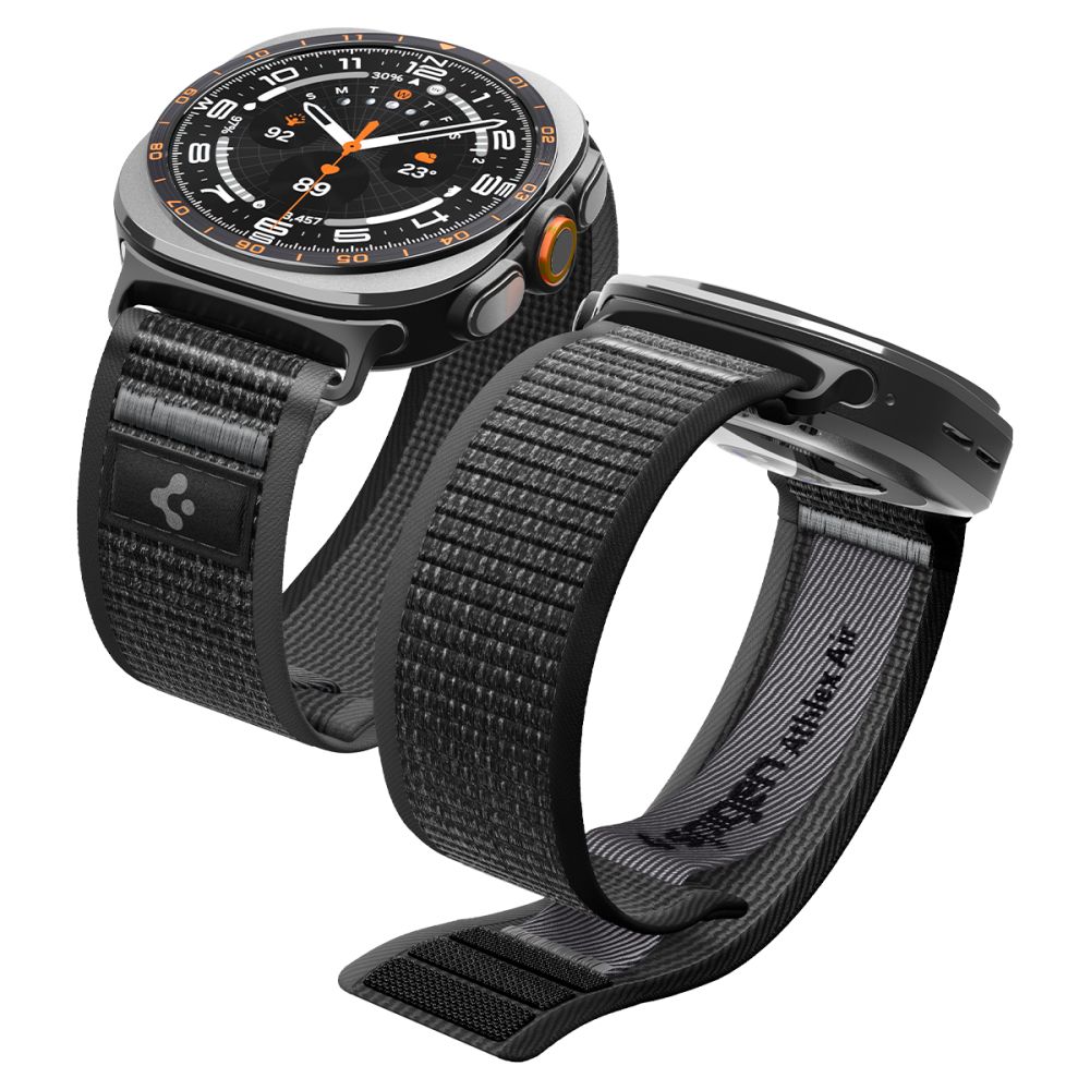 Dirželis Spigen Athlex Air Samsung Galaxy Watch Ultra 1 / 2 (47 mm), juodai pilkas