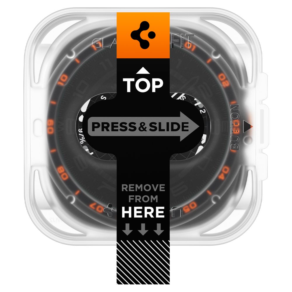 Apsauginis stiklas Spigen Glas.tR EZ Fit AC Samsung Galaxy Watch Ultra 2 2026 (47 mm), 2 vnt., skaidrus