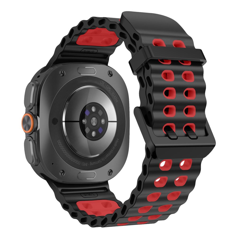 Dirželis Tech-Protect Iconband Pro Samsung Galaxy Watch Ultra 1 / 2 2024-2026 (47 mm), juodas-raudonas