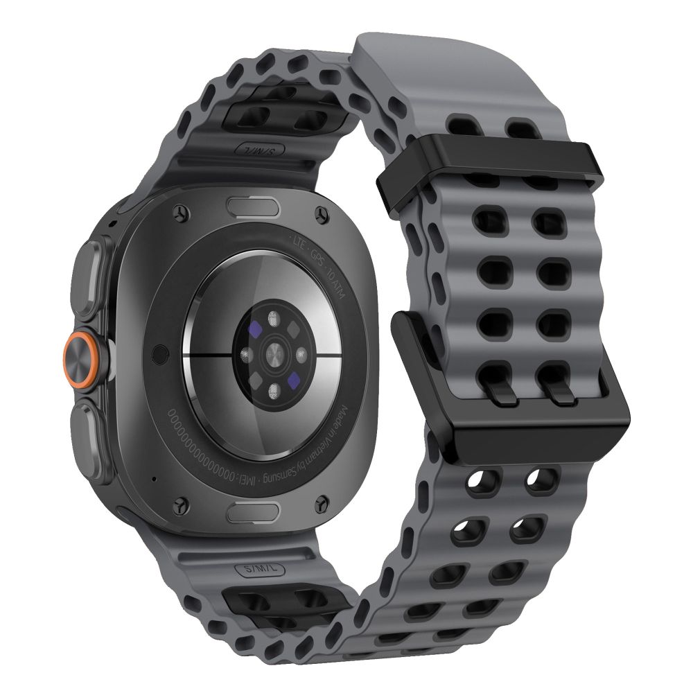 Dirželis Tech-Protect Iconband Pro Samsung Galaxy Watch Ultra 1 / 2 2024-2026 (47 mm), pilkas-juodas