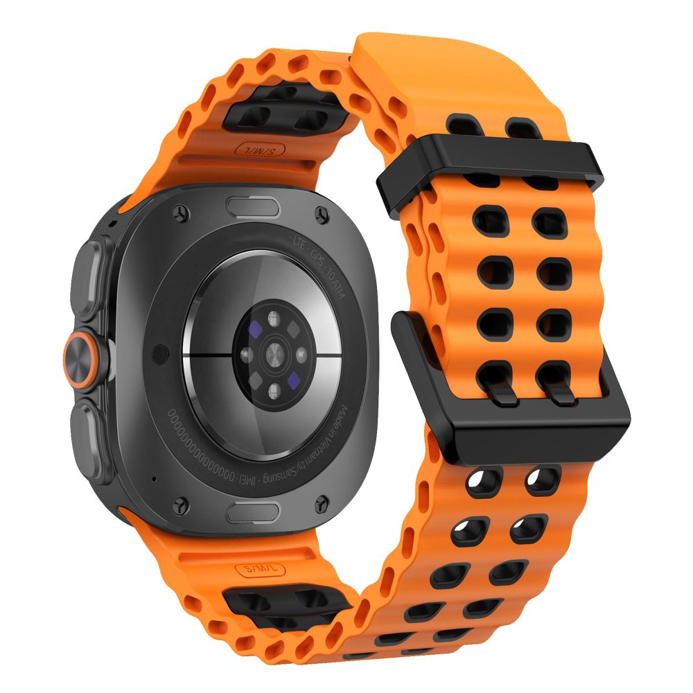 Dirželis Tech-Protect Iconband Pro Samsung Galaxy Watch Ultra 1 / 2 2024-2026 (47 mm), oranžinis/juodas