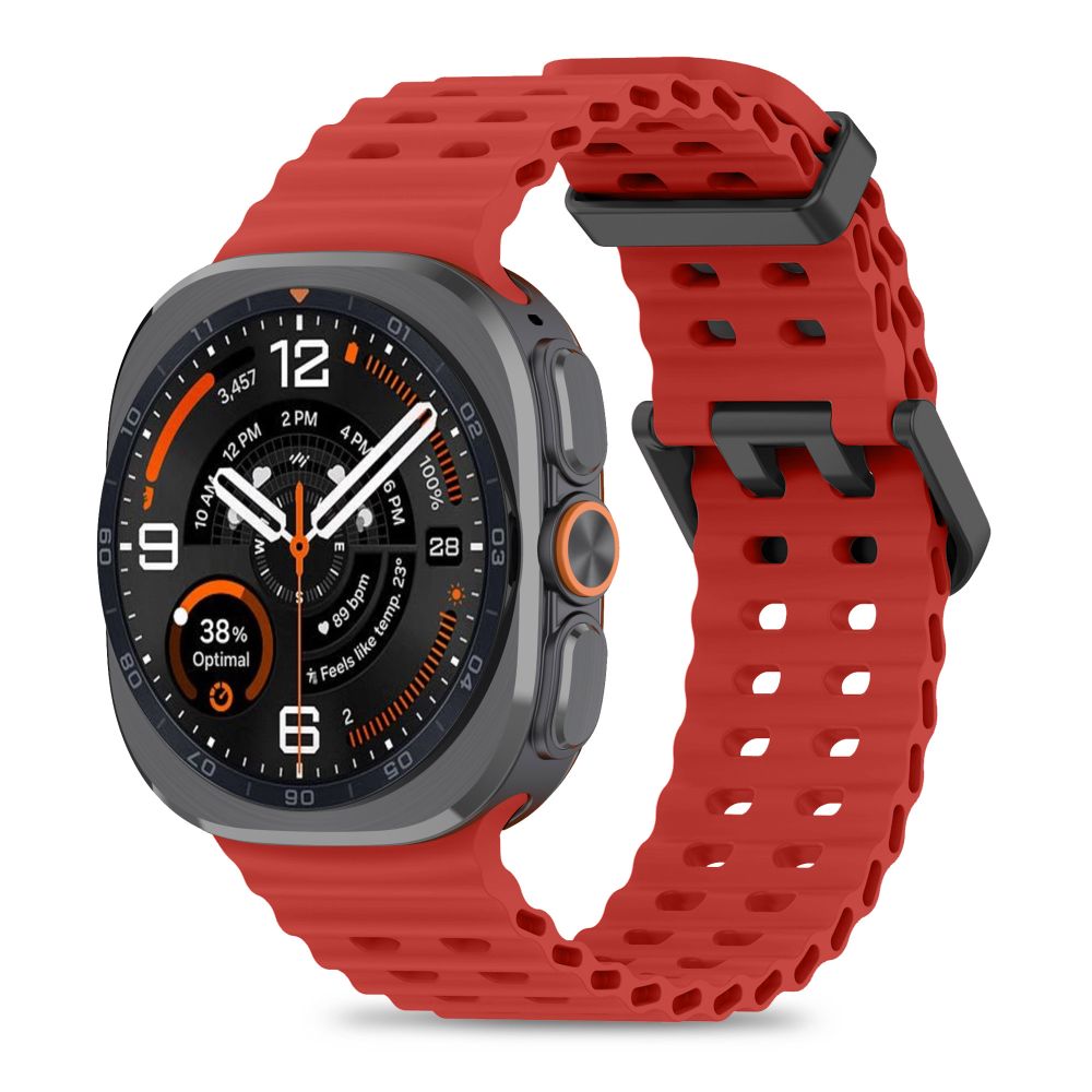 Dirželis Tech-Protect Iconband Pro Samsung Galaxy Watch Ultra 1 / 2 2024-2026 (47 mm), tamsiai raudonas