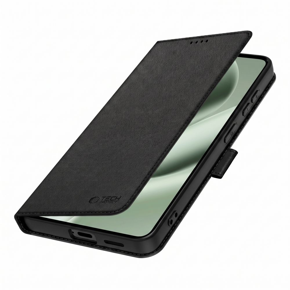 Dėklas Tech-Protect Wallet Google Pixel 11 / 11 Pro, matinis juodas