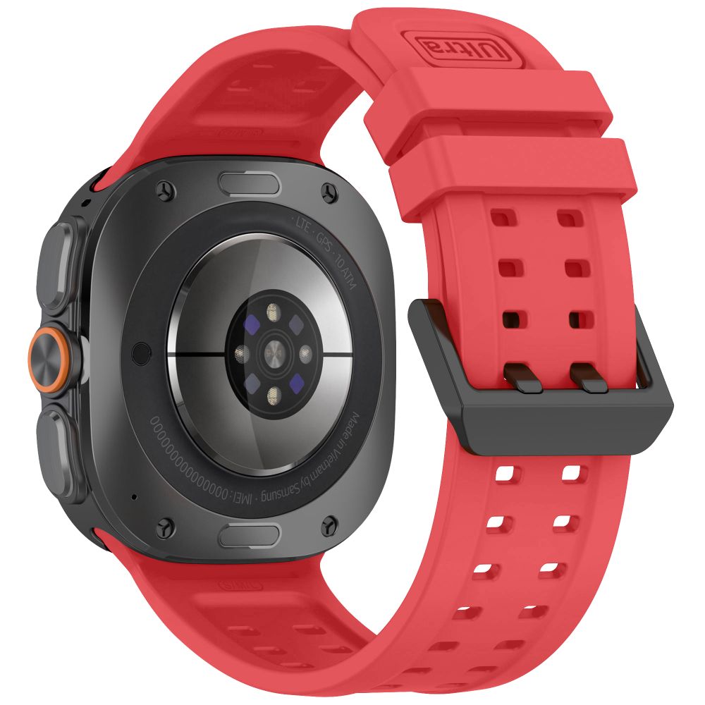 Dirželis Tech-Protect Silicone Air Samsung Galaxy Watch Ultra 1 / 2 2024-2026 (47 mm), karmazininis raudonas