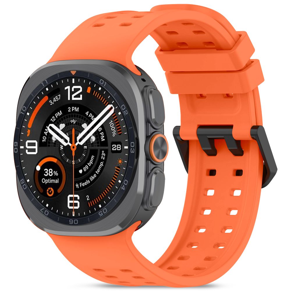 Dirželis Tech-Protect Silicone Air Samsung Galaxy Watch Ultra 1 / 2 2024-2026 (47 mm), oranžinis