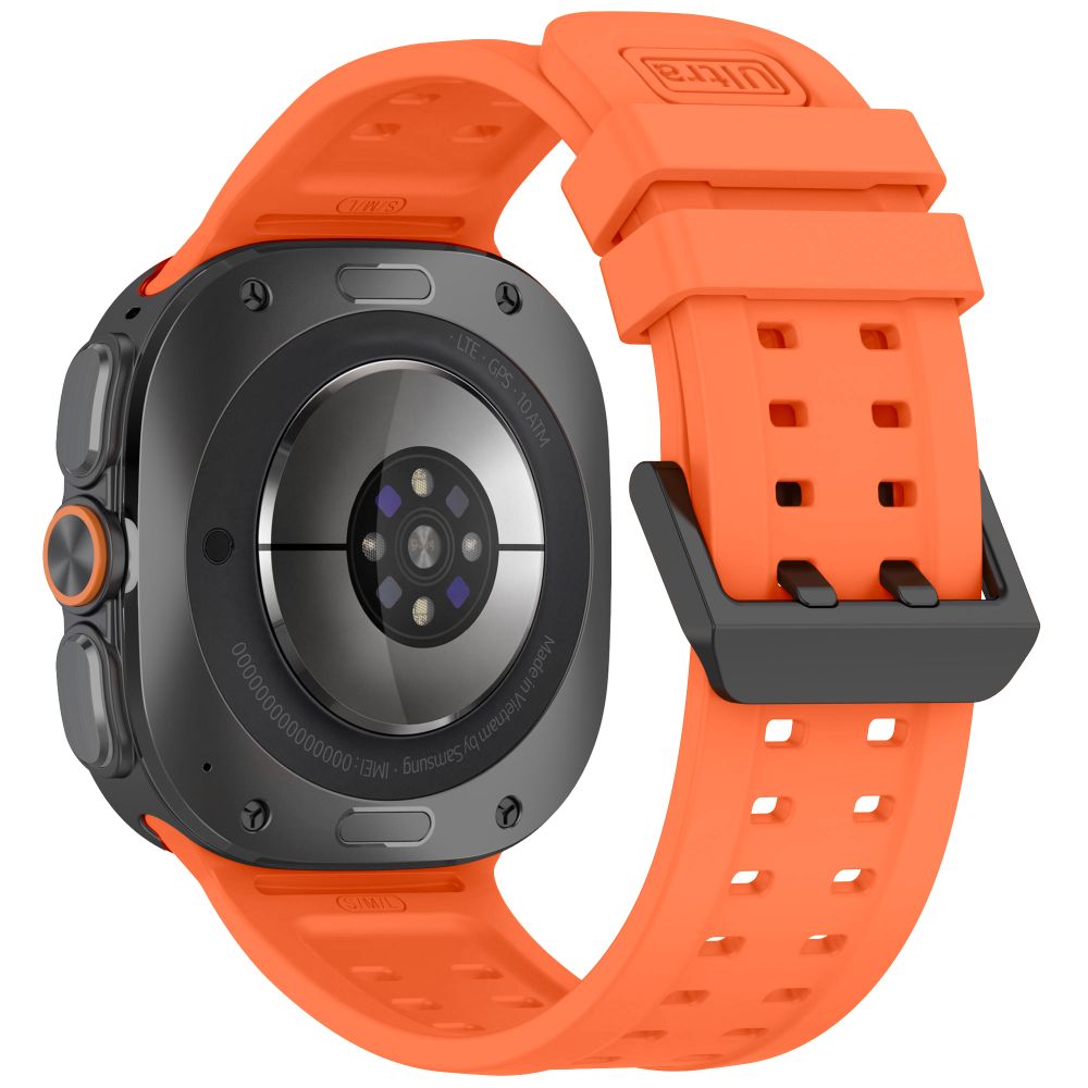Dirželis Tech-Protect Silicone Air Samsung Galaxy Watch Ultra 1 / 2 2024-2026 (47 mm), oranžinis