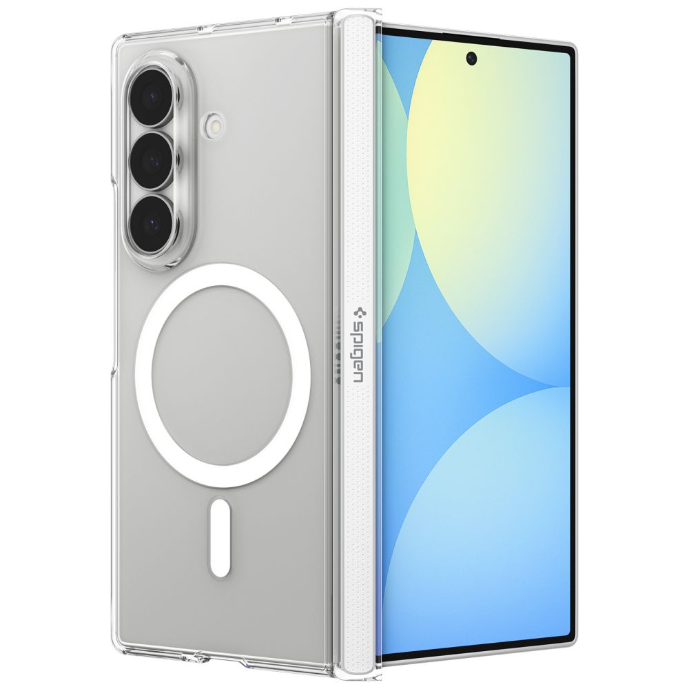 Dėklas Spigen AirSkin Zero MagFit Galaxy Z Fold 8 Ultra, skaidrus/baltas