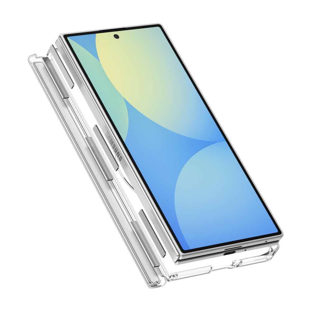 Dėklas Spigen AirSkin Zero MagFit Galaxy Z Fold 8 Ultra, skaidrus/baltas