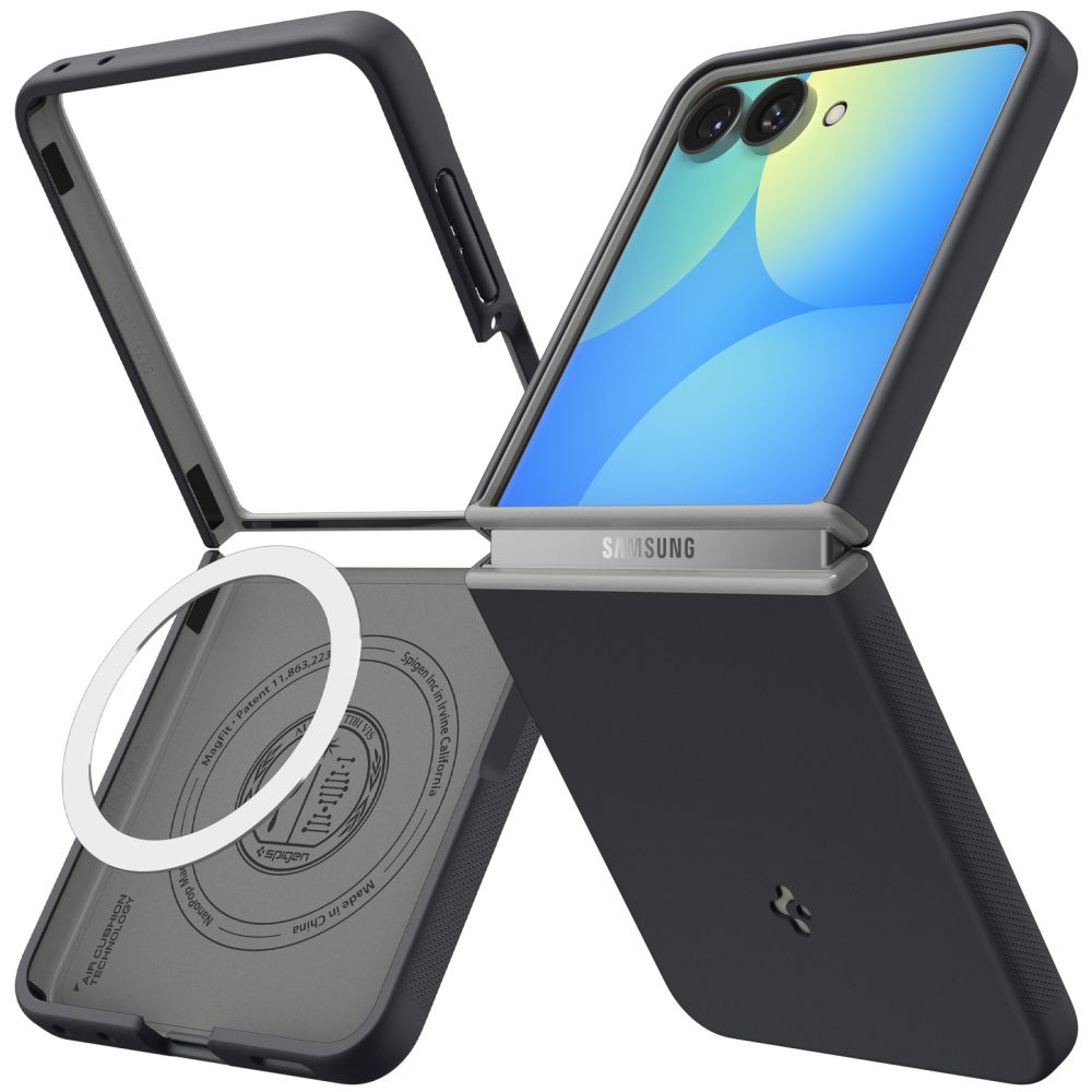 Dėklas Spigen Nano Pop MagSafe Galaxy Z Flip 8, juodas