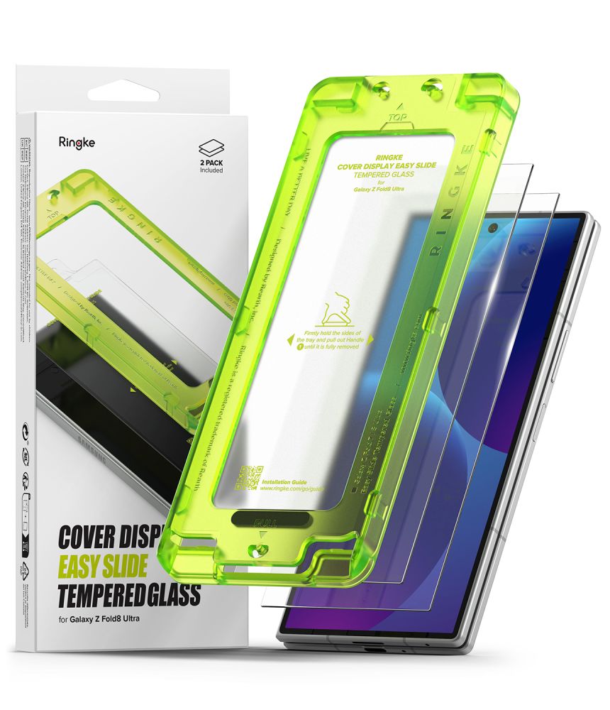 Apsauginis stiklas Ringke Cover Display Easy Slide, Galaxy Z Fold 8 Ultra, 2 vnt., skaidrus