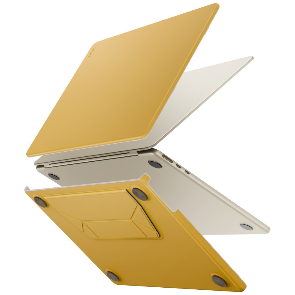 UNIQ Lyden Versa dėklas MacBook Air 13" 2022 / 2024 / 2025 / 2026 - geltonas