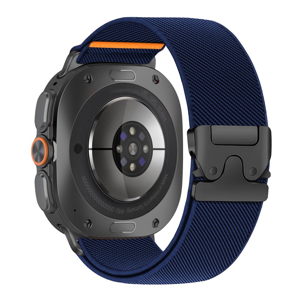 Dirželis Tech-Protect Nylon Clasp Samsung Galaxy Watch Ultra 1 / 2 (2024-2026) 47 mm, tamsiai mėlynas
