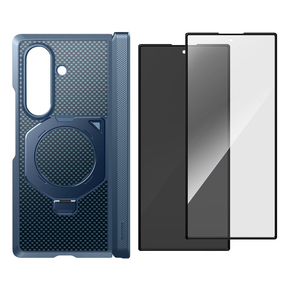 Supcase UB Aero MagSafe 2-Set dėklas skirtas Samsung Galaxy Z Fold 8 Ultra - Tamsiai mėlynas