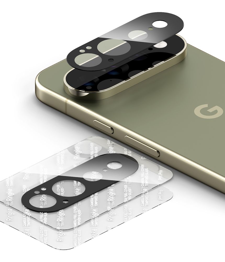 Kameros apsauginis stiklas Ringke Camera Full Cover Google Pixel 11 Pro XL, 2 vnt., juodas
