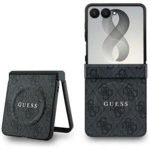 Guess 4G Classic MagSafe dėklas Samsung Galaxy Z Flip 8 - juodas