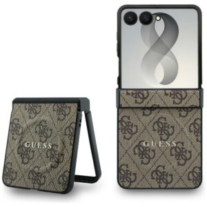 Guess 4G Classic MagSafe dėklas Samsung Galaxy Z Flip 8 - rudas