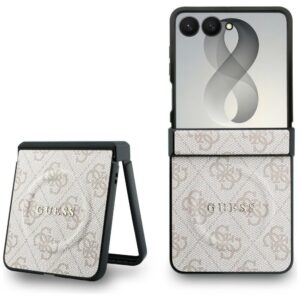 Guess 4G Classic MagSafe dėklas Samsung Galaxy Z Flip 8 - rožinas