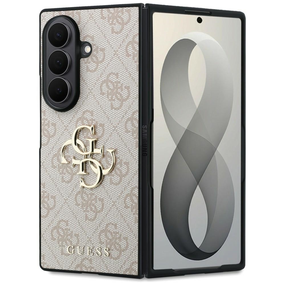 Dėklas Guess Big 4G Logo Samsung Galaxy Z Fold 8 Ultra - rožinis